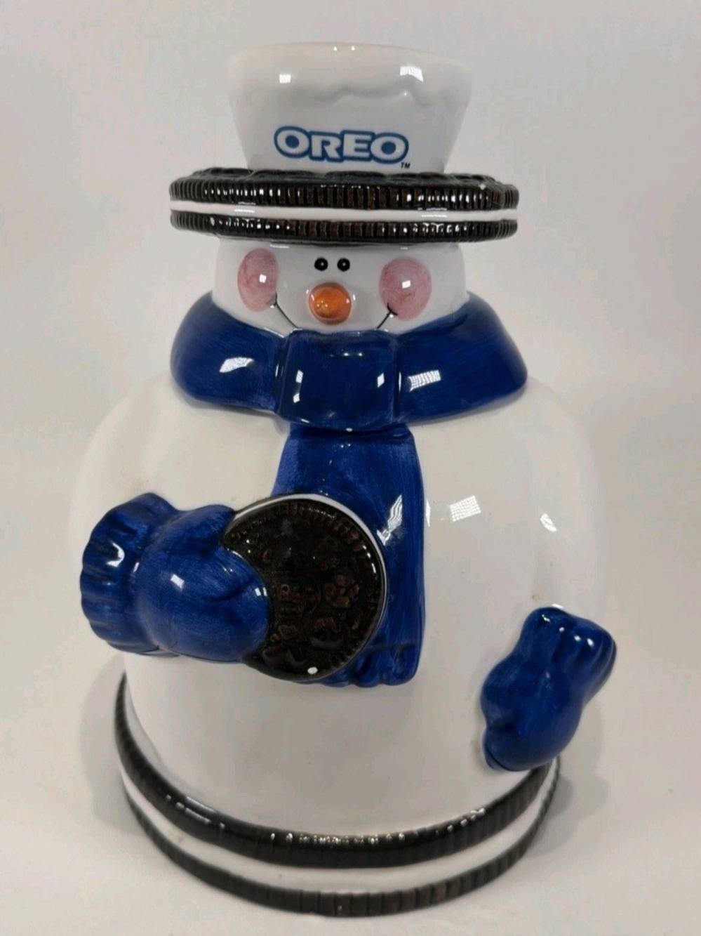 Vintage Nabisco OREO Snowman Cookie Jar- Houston Harvest (2000)
